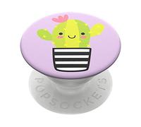 PopSockets PopGrip - Soporte y Agarre para Teléfonos Móviles y Tabletas con un Top Intercambiable - Cactus Pal