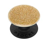 Popsockets PopGrip - Soporte y Agarre para Teléfonos Móviles y Tabletas con un Top Intercambiable - Glitter Gold