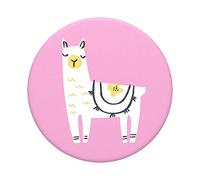 PopSockets PopGrip - Soporte y Agarre para Teléfonos Móviles y Tabletas con un Top Intercambiable - Llama Glama