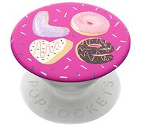 PopSockets PopGrip - Soporte y Agarre para Teléfonos Móviles y Tabletas con un Top Intercambiable - Love Donut