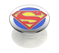 PopSockets PopGrip - Soporte y Agarre para Teléfonos Móviles y Tablets con un PopTop Intercambiable - Superman Enamel