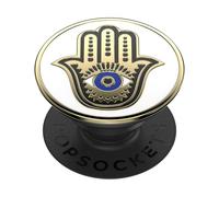 PopSockets: PopGrip - Soporte y Agarre para Teléfonos Móviles y Tablets con un PopTop Intercambiable - Enamel Hamsa Hand