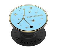 PopSockets: PopGrip - Soporte y Agarre para Teléfonos Móviles y Tablets con un PopTop Intercambiable - Enamel Zodiac Cancer