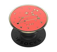 PopSockets: PopGrip - Soporte y Agarre para Teléfonos Móviles y Tablets con un PopTop Intercambiable - Enamel Zodiac Leo