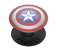 PopSockets: PopGrip - Soporte y Agarre para Teléfonos Móviles y Tablets con un PopTop Intercambiable - Enamel Captain America Shield