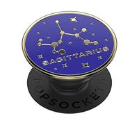 PopSockets: PopGrip - Soporte y Agarre para Teléfonos Móviles y Tablets con un PopTop Intercambiable - Enamel Zodiac Sagittarius