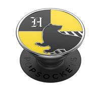 PopSockets PopGrip - Soporte y Agarre para Teléfonos Móviles y Tablets con un PopTop Intercambiable - Enamel Hufflepuff