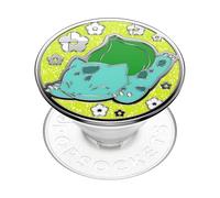 PopSockets: PopGrip - Soporte y Agarre para Teléfonos Móviles y Tablets con un PopTop Intercambiable - Pokémon - Bulbasaur Nap Enamel