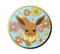 PopSockets PopGrip, Soporte y Agarre para Teléfonos Móviles y Tablets con un PopTop Intercambiable, Pokémon, Floral Eevee Enamel
