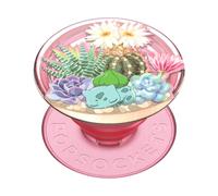 PopSockets: PopGrip - Soporte y Agarre para Teléfonos Móviles y Tablets con un PopTop Intercambiable - Pokémon - Bulbasaur Terrarium
