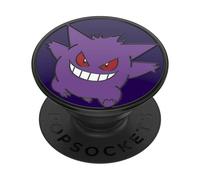 PopSockets: PopGrip - Soporte y Agarre para Teléfonos Móviles y Tablets con un PopTop Intercambiable - Pokémon - Glow-in-the-Dark Gengar Enamel