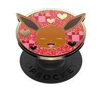 PopSockets: PopGrip - Soporte y Agarre para Teléfonos Móviles y Tablets con un PopTop Intercambiable - Pokémon - Eevee XOXO Enamel