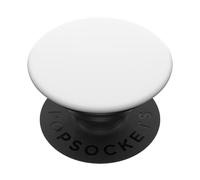PopSockets PopGrip - Soporte y Agarre para Teléfonos Móviles y Tablets con un PopTop Intercambiable - White on Black