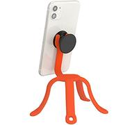 PopSockets: PopMount 2 Flex - Soporte y Tripod de Silicona Flexible Sin Adhesivo, Compatible con Smartphones y Tablets - Tangerine