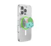 PopSockets Agarre Redondo para teléfono Compatible con MagSafe, Anillo Adaptador Incluido, Soporte para teléfono, Compatible con Carga inalámbrica - PopOut Sleepy Bulbasaur