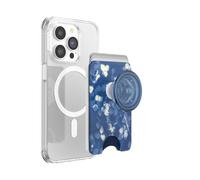 PopSockets: PopWallet+ para MagSafe - Tarjetero con PopTop Intercambiable Integrado para teléfonos Inteligentes y Fundas - Phantom Aspen