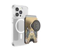PopSockets: PopWallet+ para MagSafe - Tarjetero con un PopTop Intercambiable Integrado para teléfonos Inteligentes y Fundas - Secret Garden