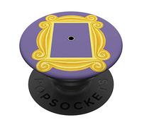 Popsockets-Regalos Divertidos Vintage Mirillas Amarillas Regalo de mirilla de marco amarillo de puerta morada PopGrip: Agarre intercambiable para Teléfonos y Tabletas