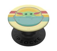Popsockets-Star Wars Star Wars The Mandalorian The Child Rainbow Chest Lines PopGrip: Agarre intercambiable para Teléfonos y Tabletas
