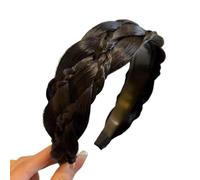 Popular 7 hebras trenzadas trenzadas banda para el pelo diseño antideslizante pelucas de fibra para mujeres peinado de moda agarre cómodo extensión de cabello