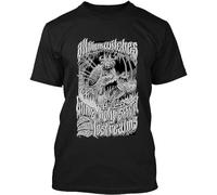 Popular All Them Witches American Rock Music Band Vintage Cuello redondo Unisex Camiseta de manga corta, Negro, XL