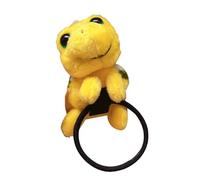 Popular cinta para el pelo de tortuga peluda para adultas y niñas, broche de dibujos animados, bonito lazo para el pelo, soporte para cola de caballo