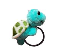 Popular cinta para el pelo de tortuga peluda para adultas y niñas, broche de dibujos animados, bonito lazo para el pelo, soporte para cola de caballo