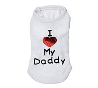 Popular Fashion Pet Winter Warm Bianxei - Lindo vestido para mascotas transformado en ropa para mascotas, suéter para perros grandes (blanco, L)