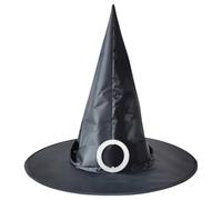 Popular sombrero de bruja eterno de bruja, mago de Halloween, señalado, para fiestas y disfraces