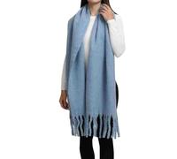 Popular Thickened Warm Scarf With Tassel Shawl For Women Staubmagnet Recarga 20 Toallitas, azul claro, A
