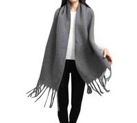Popular Thickened Warm Scarf With Tassel Shawl For Women Staubmagnet Recarga 20 Toallitas, gris oscuro, A
