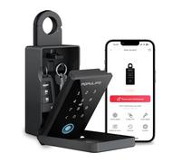 Populife Caja Seguridad Llaves Con Huella Digital, Caja Llaves Inteligente, Caja Llaves Con Acceso Remoto Inalámbrico Para Hogar, Oficina Y Airbnb Para Agentes Inmobiliarios, Funciona Sin Conexión