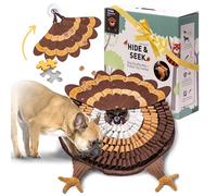 POPUPJOYS Hide & Seek Dog Snuffle Mat - Tapete para olfatear para perros - Juguetes interactivos para perros para forrajear y golosinas - Alfombrilla de alimentación estimulante para perros
