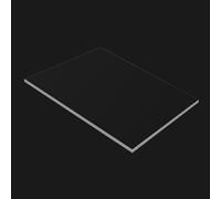 POQAX 1 placa de PVC transparente de alta calidad, láminas de plástico transparente, materiales for modelismo hechos a mano, accesorios for procesamiento de láminas de PVC.(200x200x0.4mm)