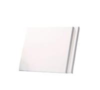 POQAX 2 lienzos estirados cuadrados en blanco, mini tableros rectangulares blancos enmarcados de 1,6 cm for dibujar témpera(12x12inch)