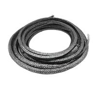 POQAX Empaquetadura de Sello Trenzado de Grafito de 3 x 3 mm/20 x 20 mm, Cuerda de empaque de compresión de Grafito Flexible de 1 Metro de Largo, 1 Pieza(5x5mm)