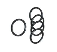 POQAX Juntas tóricas de sellado for plomería, 20/50 unidades, espaciador nitrilo negro NBR resistente al aceite(50Pcs,OD6mm CS1mm)