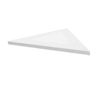 POQAX Lámina de pintura al óleo triangular for artistas, 15,52 x 13,56 x 0,59 pulgadas, lienzo estirado grande en bIanc0, 1 pieza