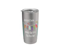 Por aquí. Cada día es un día de sandalias Vaso térmico de acero inoxidable de doble pared