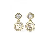 Guess Pendientes de acero, cristal y circonia cúbica