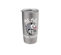 Por desgracia, pobre Yorick zarigüeya y cráneo William Shakespeare Hamlet Vaso térmico de acero inoxidable de doble pared
