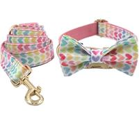 por el Hundhalsband, Collar de Perro Ajustable Personalizado for Perros medianos y Grandes. Bonito Collar for Cachorros, Tanto for niños como for niñas(Red,M)