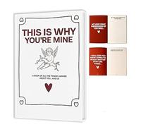 POR ESO ERES MÍO - Libro de recuerdos para parejas, Libro de recuerdos románticos para aniversario, Libros de amor para completar en blanco, Historia de registro de diario de relaciones (1pcs)