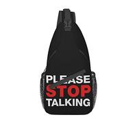 por Favor, Deja de Hablar Cross Chest Bag Sling Mochila Moda Senderismo Daypack Unisex Chest Shoulder Bag
