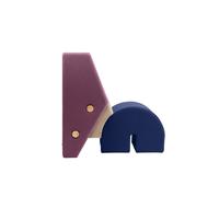 Por Favor Espere para Sentarse Sillón Keystone Fig Morado/ Marfil/ Azul Marino