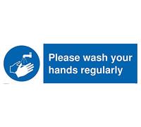 Por favor, lávate las manos con regularidad.