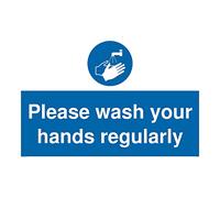 Por favor, lávate las manos con regularidad.