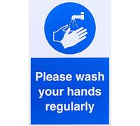 Por favor, lávate las manos con regularidad.