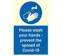 Por favor, lávate las manos - evita la propagación de Covid-19