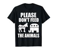 por favor no alimente a los animales contra el establishment elecciones Camiseta